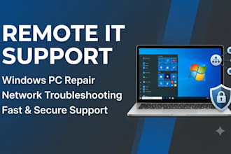 provide remote IT support for windows PC troubleshooting