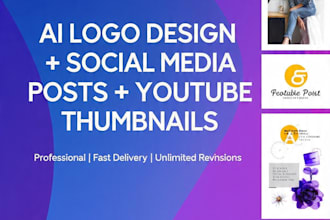 design ai logo, canva posts and youtube thumbnails