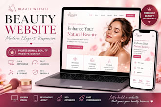 design a luxury beauty and cosmetics ecommerce website
