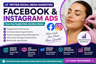 do peptide social media marketing peptide facebook instagram ads