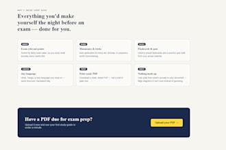 convert your pdf into a structured summary or study guide with ai