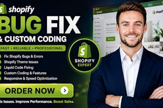 fix shopify store issues shopify bugs shopify theme errors shopify custom coding