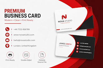 design a professional business card for your brand