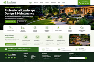 develop a landscaping website using wordpress elementor