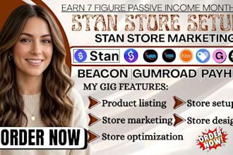 setup stan store design upload digital products for your stan store