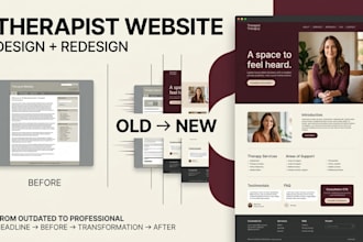 design wordpress website, redesign wordpress website for therapists