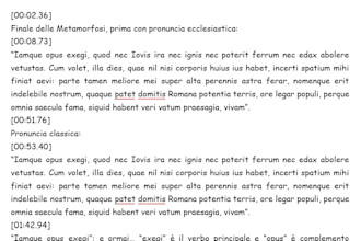provide accurate english and italian transcriptions