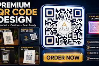 design premium branded qr codes with logo