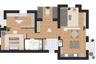 create a functional space planning and furniture layout for your home