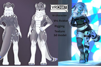 custom vrchat avatar vrc avatar furry avatar vr character nsfw 3d model vtuber