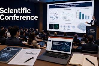 create scientific conference presentation, thesis defence, symposium slides
