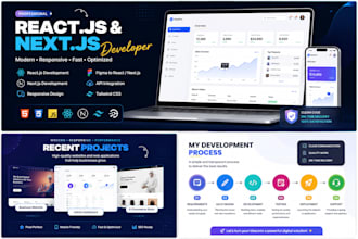 a react js and next js website