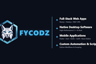 develop desktop, mobile, web applications and automation tools