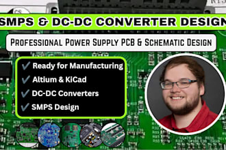 l design smps power supply, dc dc converter, buck boost convert, pcb altium kica