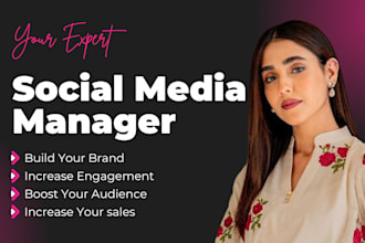be your social media marketing manager and content creator