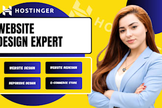 design high converting hostinger website setup godaddy and wordpress website