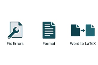 fix, format, and convert your document in latex overleaf