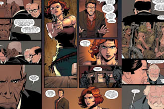 draw custom nsfw comic book pages comic illustration for graphic novel