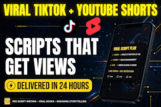 write viral youtube shorts and tiktok scripts