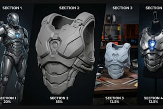 sculpt 3d cosplay model 3d cosplay print and paint 3d wearable cosplay creation