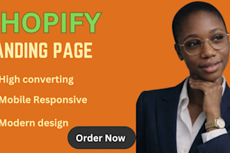 design a high converting shopify landing page that boost sales