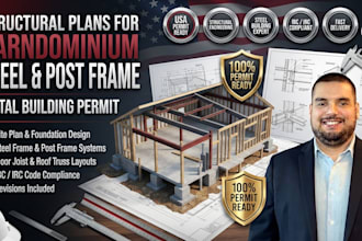 structural plans for barndominium steel and post frame metal building