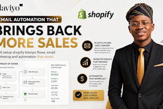 klaviyo email shopify flows, klaviyo email marketing and email automation setup