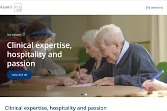 design wix respite care website senior care caregiver service healthcare website