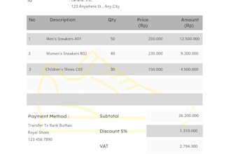 design professional invoices and receipts in canva