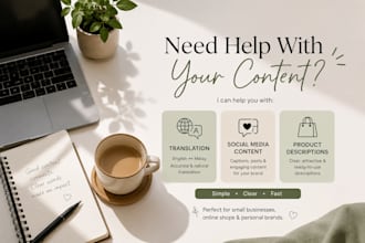 focus on general translation and proofreading projects
