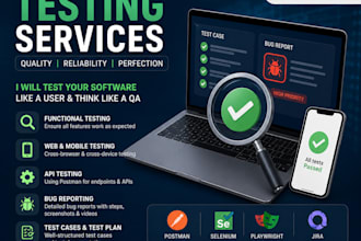manually test your software with test cases and bug reports
