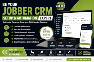 be your jobber crm setup and automation expert