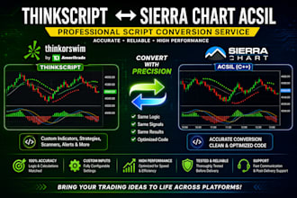 convert thinkscript to sierra chart acsil or sierra chart to thinkorswim