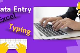 do data entry excel typing