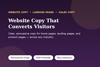 write website copy that converts visitors into customers