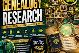 do genealogy research for your german, US, uk family tree