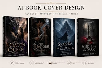 design custom ai book covers for authors and publishers