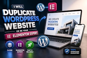 duplicate wordpress website or be your elementor expert