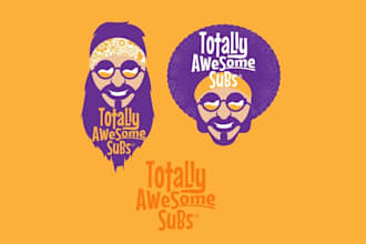 design totally awesome subs logo