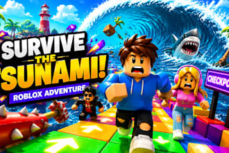 develop a roblox game like escape tsunami brainrot plus 1 speed escape, obby