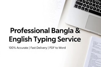 do bangla typing and data entry