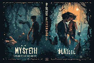 create thriller, mystery, crime or romance book cover design