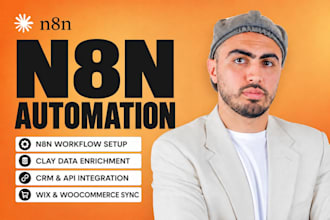 n8n automation trainerize zendesk jobnimbus clay dubsado zenoti woocommerce wix