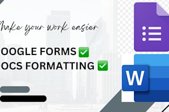 format word docs and create google forms