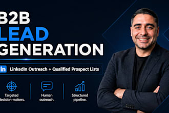 create your b2b lead list and linkedin outreach campaign