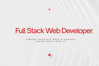 be your professional full stack web developer