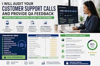 audit your customer support calls and provide QA feedback