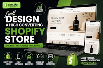 design a high converting shopify store