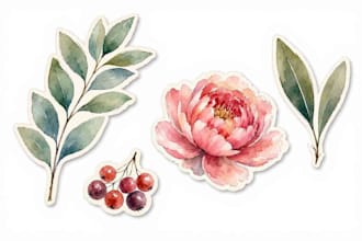 do custom watercolor paint illustration or clipart in digital form