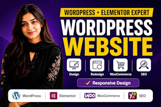 design redesign your astra elementor wordpress website
